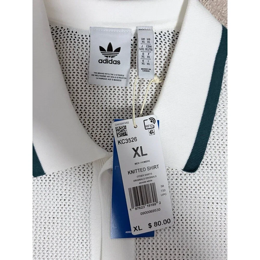 Adidas Knitted Button Up Shirt